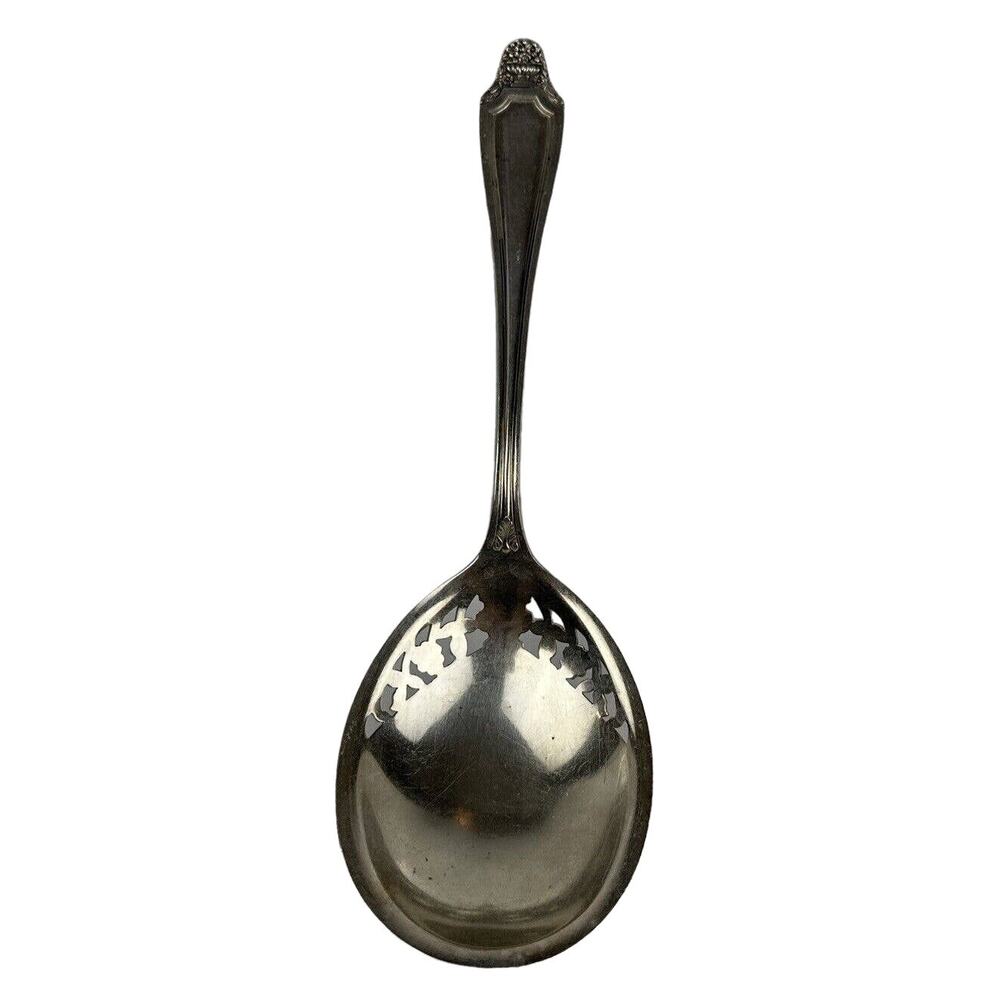 HAWTHORNE‎ 1908 by Rockford Silver Plate Co. Pierced Berry Spoon